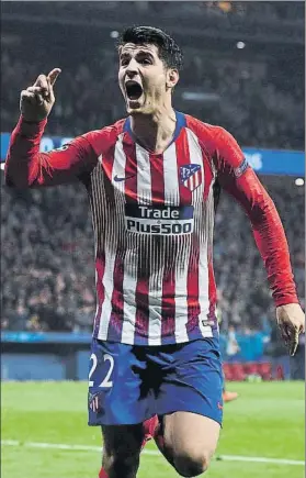  ?? FOTO: AP ?? Álvaro Morata, el delantero de moda en el Atlético de Madrid