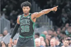  ?? AFP ?? The Celtics’ Marcus Smart gestures during an NBA game last month.