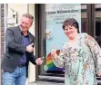  ?? FOTO: KG REGENBOGEN ?? Andreas Mauska und Wirtin Karin Houck