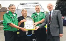  ?? Picture: Oyster Bay Photograph­y FM4870566 ?? From left Ray Ashman, Steve Walker, Dave Amos and Dr Ian Jutting