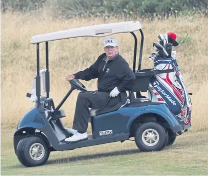  ?? Picture: PA. ?? US President Donald Trump also has the Turnberry resort in South Ayrshire.