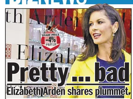  ??  ?? Catherine Zeta-Jones is face of biz founded by Elizabeth Arden (below left). Below right, Nicki Minaj scent.