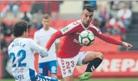  ??  ?? Sergio Tejera volverá al ‘once’ inicial del Nàstic una vez cumplida la sanción FOTO: V. LLURBA