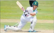  ??  ?? South Africa’s JP Duminy en route his unbeaten century against Sri Lanka in Galle on Thursday.