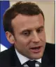  ??  ?? „ Emmanuel Macron wants key role in EU.