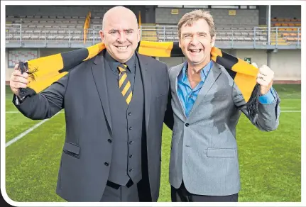  ??  ?? Mike Mulraney was delighted to be able to tempt Peter Grant to take up the reins at Alloa