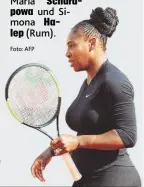  ??  ?? Serena Williams kehrt heute auf die Major- Bühne zurück.