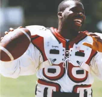  ?? FILES ?? “I couldn’t say anything because I was a rookie. They told me to shut up,” says Tracy Ham, a third-string quarterbac­k with the Eskimos in 1987, recalling how a 10 per cent cut in salary cost him about $10,000.