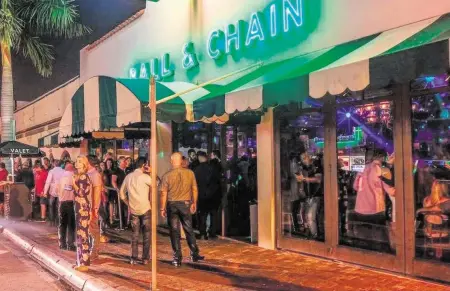  ?? ?? The Ball & Chain nightclub in Little Havana at 1513 SW Eighth St.