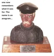  ??  ?? The Harold G Twincy trophy from 1979. No one now remembers what it was for. The name is an anagram...