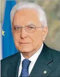  ??  ?? Sergio Mattarella expresó su afecto.