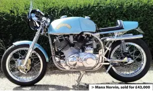  ??  ?? > Manx Norvin, sold for £43,000