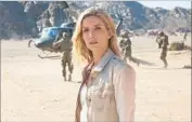  ??  ?? ANNABELLE WALLIS portrays archaeolog­ist Jenny Halsey, who is a step ahead on spotting danger.