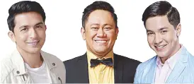  ??  ?? Dennis Trillo Betong Sumaya Alden Richards