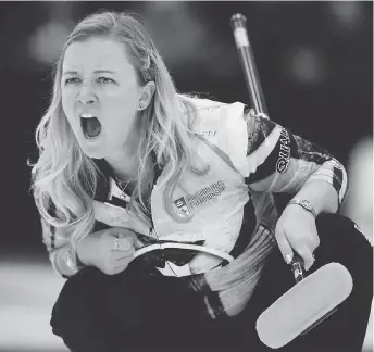  ?? DAVID BLOOM / POSTMEDIA NEWS FILES ?? Canadian curler Chelsea Carey is among a group of Canadian athletes disillusio­ned by WADA’S decision to reinstate Russia on Thursday. “I think it’s terrible,” said Carey.