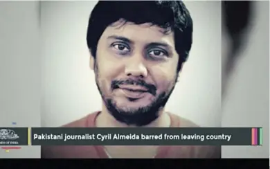  ??  ?? Cyril Almeida é um dos mais prestigiad­os repórteres e colunistas do jornal paquistanê­s Dawn