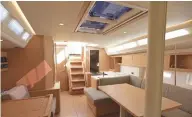  ??  ?? The bright, modern Nauta-designed interior of the Grand Soleil 42LC is well-executed