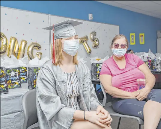  ?? Elizabeth Page Brumley Las Vegas Review-Journal ?? Arbor View grad Joselyn Smith, with foster parent Tami Soudbakhsh, is headed to the University of Nevada, Reno.