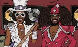  ??  ?? Funny, tragic and bizarre … Bootsy Collins, George Clinton and Parliament feature in Mike Judge Presents: Tales from the Tour Bus season two. Photograph: HBO (Home Box