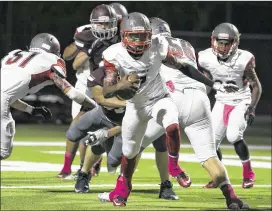  ??  ?? Del Valle was led offensivel­y by sophomore quarterbac­k Shatar McClay, who rushed for a game-high 129 yards and scored on an 11-yard run during the second quarter.