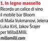  ?? ?? 1. In legno massello Ricorda un calice di vino il mobile bar Bloom di Maša Vukmanovi, Jelena Luka Kirš, Jakov Šrajer per Milla&Milli. millamilli.com