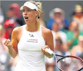  ??  ?? Angelique Kerber: opened title bid with straightfo­rward victory.