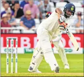  ??  ?? Pant in action against England during the third Test at Nottingham.