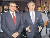  ?? HT FILE ?? Ratan Tata will take over for four months while a companyapp­ointed search panel finds Mistry’s replacemen­t.