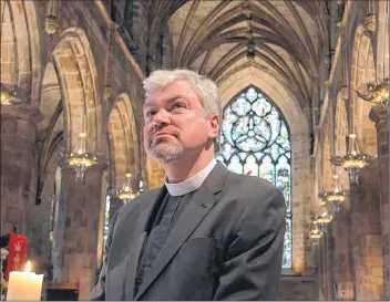  ??  ?? Reverend Calum MacLeod is the first new minister at St Giles in Edinburgh for 40 years