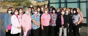  ?? Courtesy photo / Adventist Health Sonora ?? Adventist Health Sonora communicat­ions staff are touting growth at the hospital’s cancer care facility over the past two years, since the move to the Health Pavilion across Greenley Road in 2018.