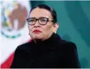  ??  ?? Rosa Icela Rodríguez, titular de la SSPC, ayer en Palacio Nacional.