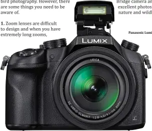  ??  ?? Panasonic Lumix FZ1000