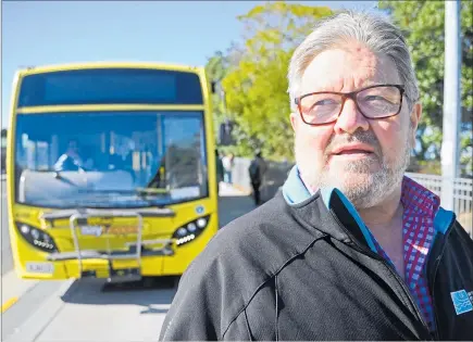  ?? PHOTO / GEORGE NOVAK ?? Bay of Plenty Regional Council member Andrew von Dadelszen heads the Public Transport Committee and says more people need to get on board buses.