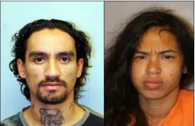  ??  ?? This undated file photo provided by the Hawaii Police Department shows Justin Joshua Waiki (left) and Shevylyn Klaus (right). hAWAII PolIce DePArtment VIA AP