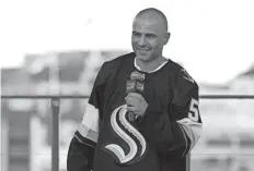  ?? TED S. WARREN/AP ?? Defenseman Mark Giordano, a former Flames captain and Norris Trophy winner, will assume a leadership role on the Kraken.