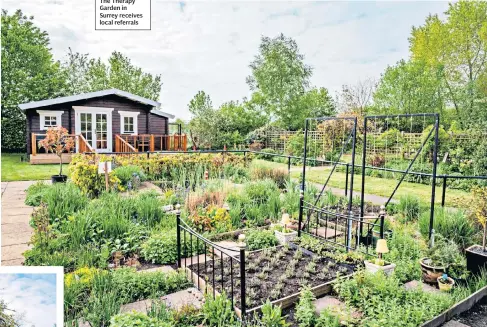  ??  ?? WELCOME BREAK
The Therapy Garden in Surrey receives local referrals