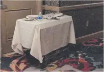  ?? Picture: Bild Exclusive/Polaris/australsco­pe ?? GUNMAN’S LAIR: Scenes from inside the Mandalay Bay Resort and Casino on the Las Vegas Strip. Left, police tape lines the doors of the gunman's suite on the 32nd floor of the hotel; above, automatic weapons and ammunition found in the suite, along with...