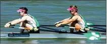  ??  ?? CONFIDENT: Gary (left) and Paul O’Donovan race in Racice