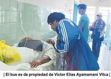  ??  ?? | El bus es de propiedad de Víctor Elías Ayamamani Vilca |