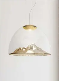  ??  ?? From left Loginoff’s ‘ Urban’ lighting series for Axo Light. The ‘Mountain View’ pendant light for Axo Light. The designer’s ‘Memoria’ ceiling lights for Evi Style