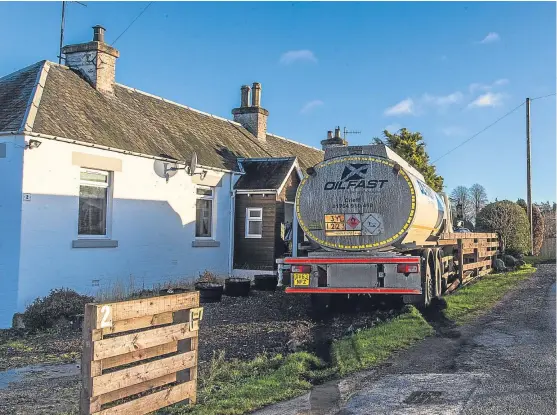  ?? Picture: Steven Brown. ?? Paula Cunningham’s nine-year-old son screamed in terror as the tanker headed towards their Stanley home.