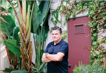  ?? KENDRICK BRINSON/THE NEW YORK TIMES ?? G Marq Roswell, one of the founders of TunesMap, outside of the company’s offices in Pacific Palisades, California, September 19.