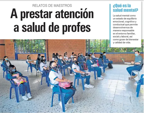  ?? Foto | Tomada de @ apelaezbot­ero | LA PATRIA ?? En el municipio de Amagá ( Antioquia) comenzaron con la alternanci­a. Esta modalidad causa incertidum­bre en los profesores de Caldas.