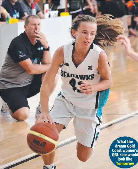  ?? Picture: RIC LAWYER ?? North Gold Coast Seahawks player Katie Deeble continues to shine.