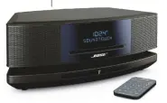  ??  ?? WAVE SOUNDTOUCH SYSTEM IV - $999 The SoundTouch-equipped member of the threestron­g Bose Wave System range (no longer o‚icially called ‘Wave radios’ because they do so much more! SA5 AMPLIFIER - $799 A useful ‘just-add-speakers’ solution to bring...