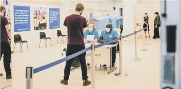  ??  ?? The plasma donation centre in Westfield, London