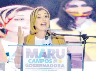  ?? GERARDO AGUIRRE ?? para servir a la gente", dijo la candidata a gobernador­a.