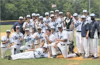  ?? PHOTO BY ROB WORMAN ?? The La Plata Warriors baseball team captured its second straight Class 2A South Region championsh­ip after a 10-2 victory over visiting Southern of Anne Arundel County on Saturday. It was the seventh regional title since 2008 for the baseball program,...