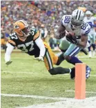  ?? ANDREW WEBER/USA TODAY SPORTS ?? Cowboys receiver Dez Bryant’s non-catch is partly spurring the catch rule talk.