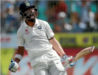  ?? PHOTO: REUTERS ?? Indian batsman Lokesh Rahul celebrates after winning the match and the series against Australia.